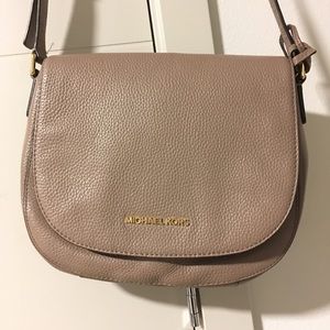Michael Kors Leather Crossbody Saddle Bag